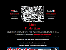 Tablet Screenshot of massprod.com